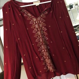 Lucky brand boho shirt
